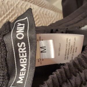 Members Only black jogger medium scrubs